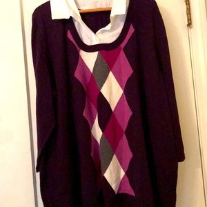 Purple and White Plad